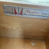 Large black and white Georges Nelson desk for Herman Miller, USA, circa 1950.