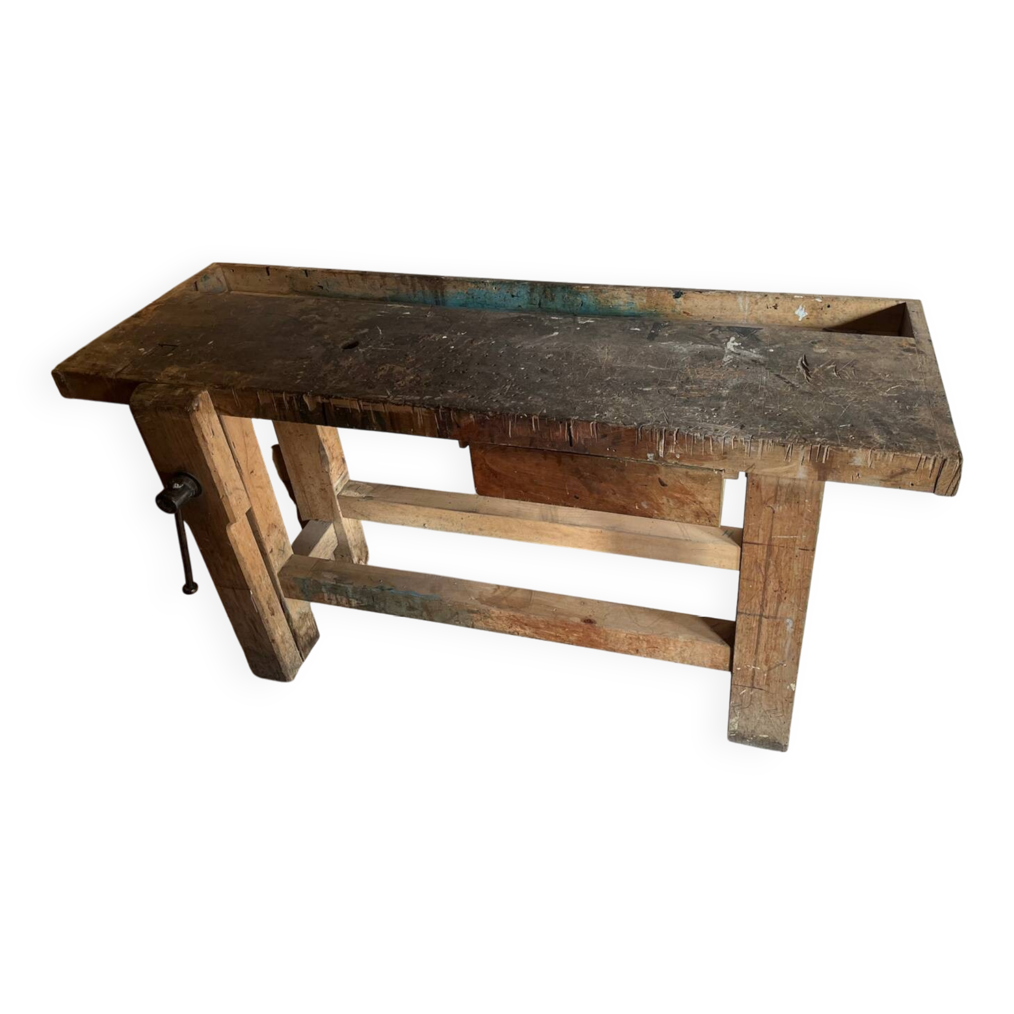 Old wooden workbench