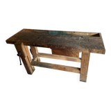 Old wooden workbench