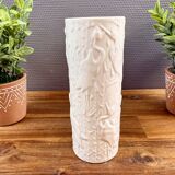 KPM Berlin vase – white relief porcelain – bird decoration