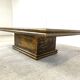 Vintage brass coffee table by Rodolfo Dubarry, 1970s