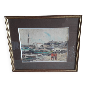 Old painting by the painter Robert Laroche