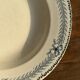 Set of 4 vintage deep plates in faience with blue decoration by Boulenger & Cie D2.