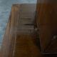 Modernist side table in mahogany veneer.