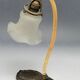 20th century glass and metal table lamp, Austria-Hungary, 1890s
