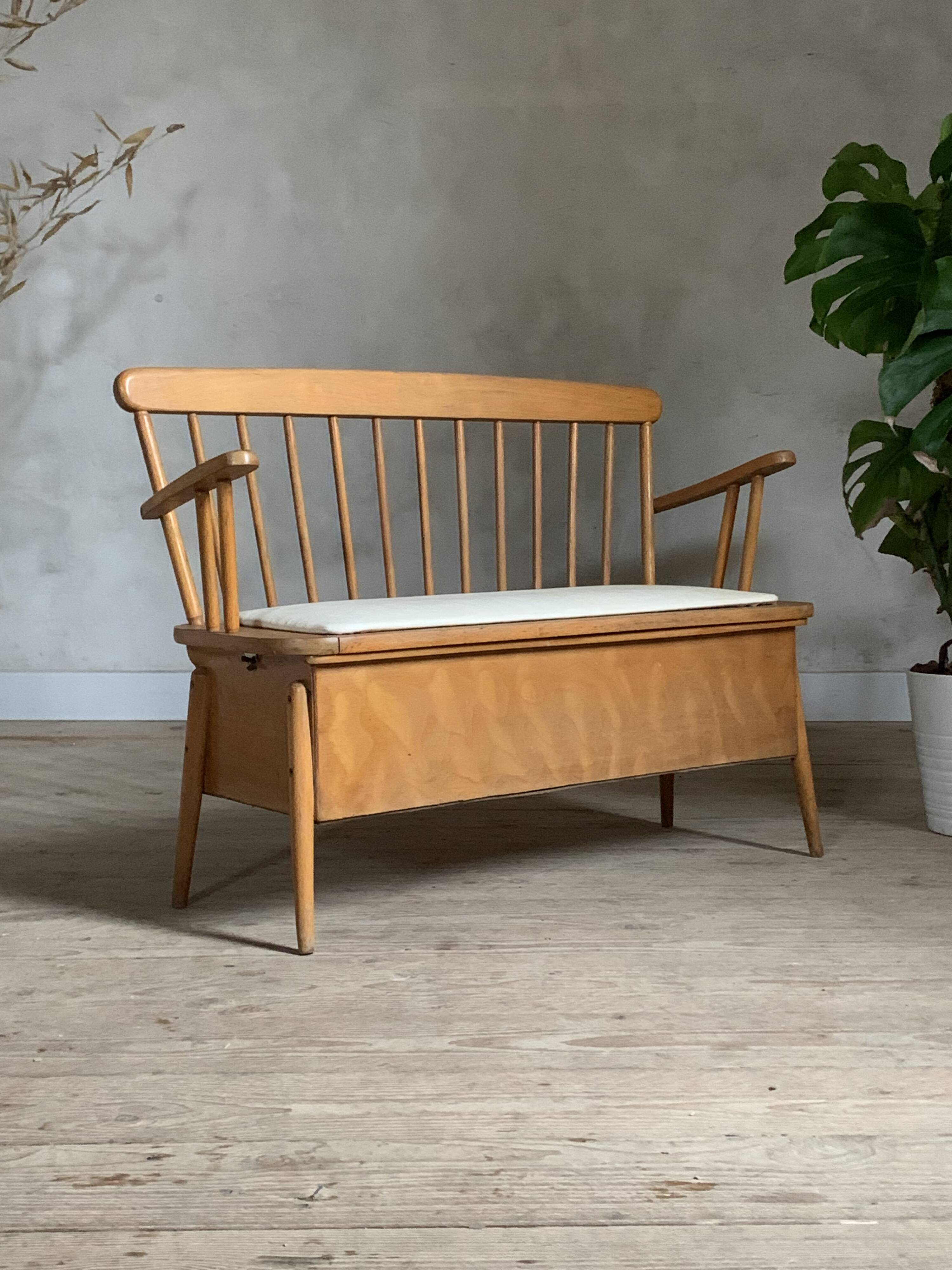 Vintage children's storage bench