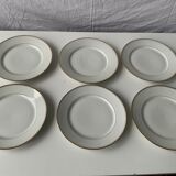 White plates filet gold Selency x Croisé Laroche