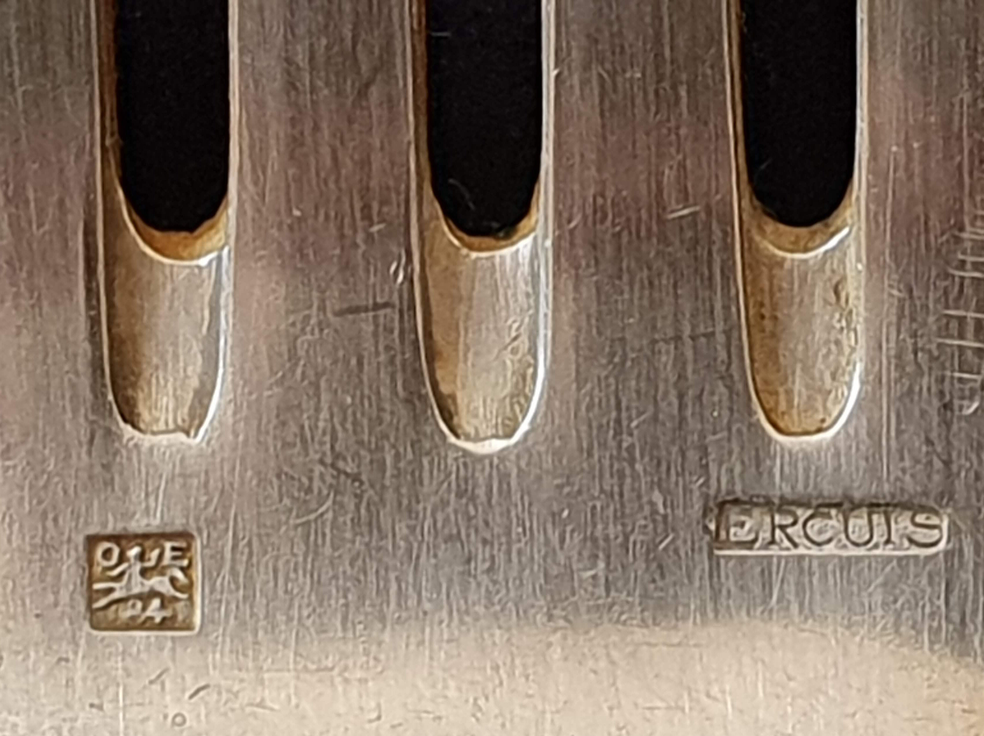 Ercuis silver metal housewife