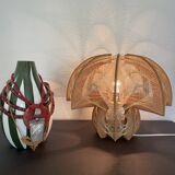 Wood and wire lamp