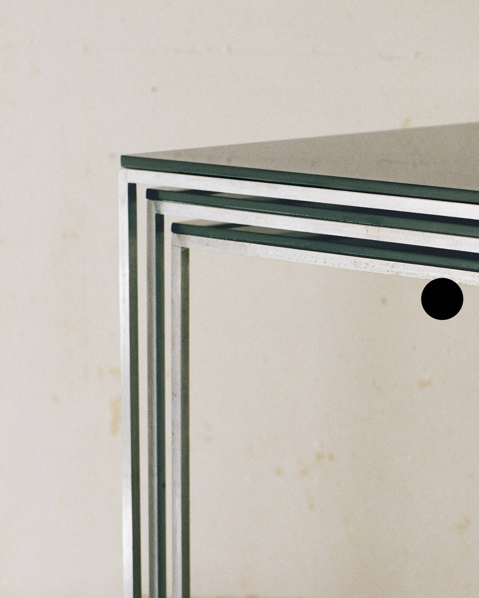 Tables Pk71 Poul Kjærholm pour E Kold Christensen, original design 1957, Danemark