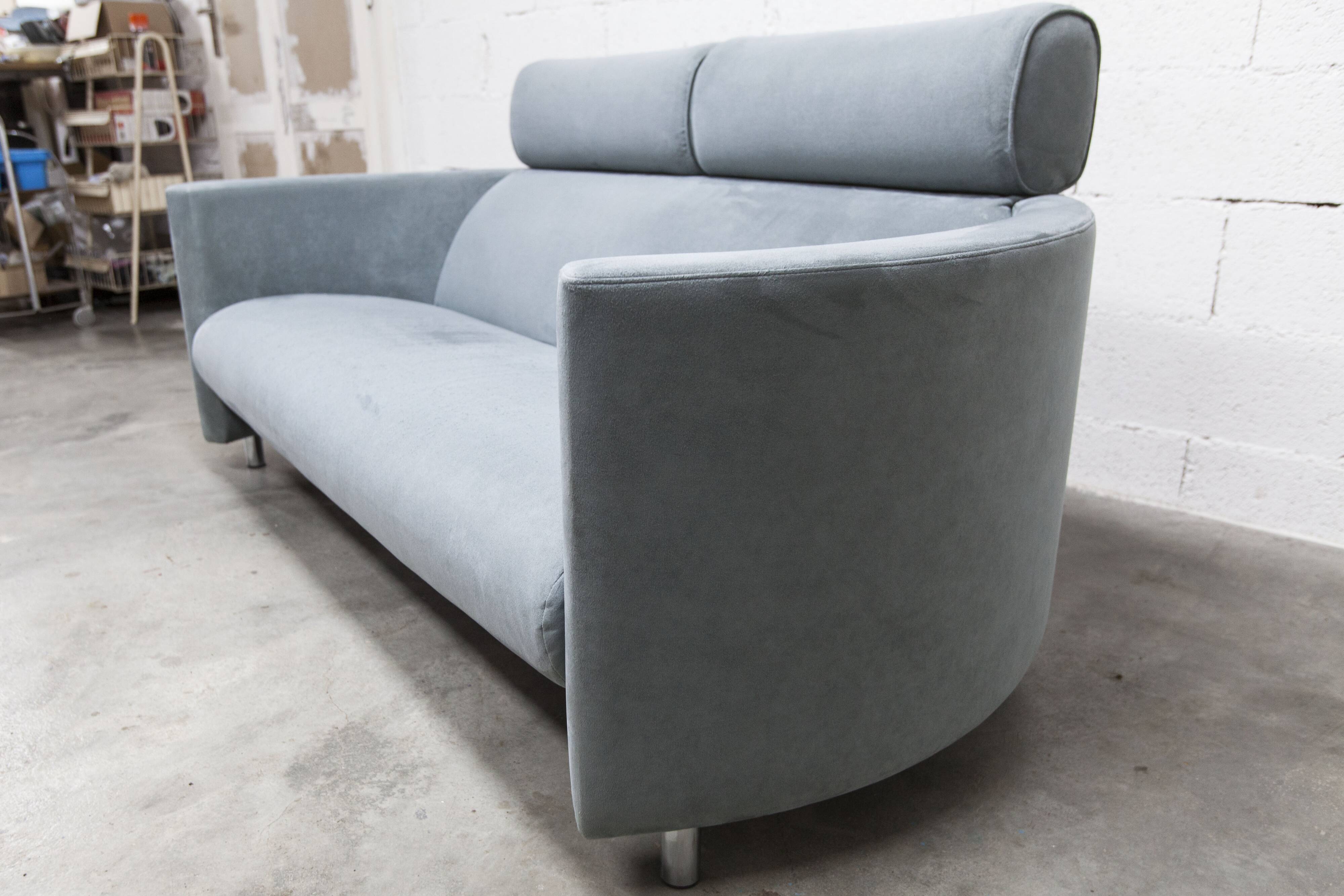 Negresco Sofa Design Bernard Massot for Neology France Moiré Velvet