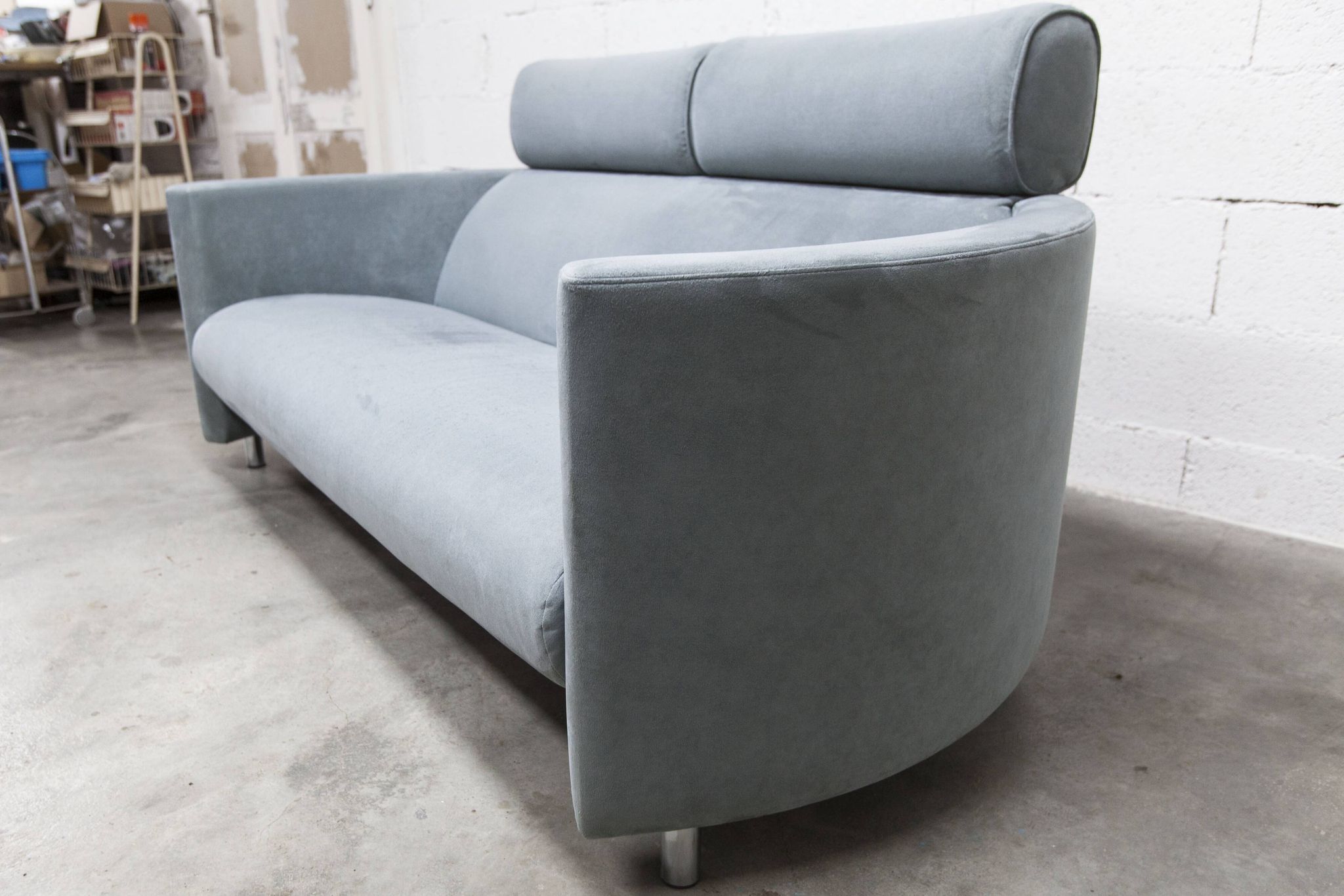 Negresco Sofa Design Bernard Massot for Neology France Moiré Velvet