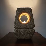 Sculptural lamp in stone 1960-70