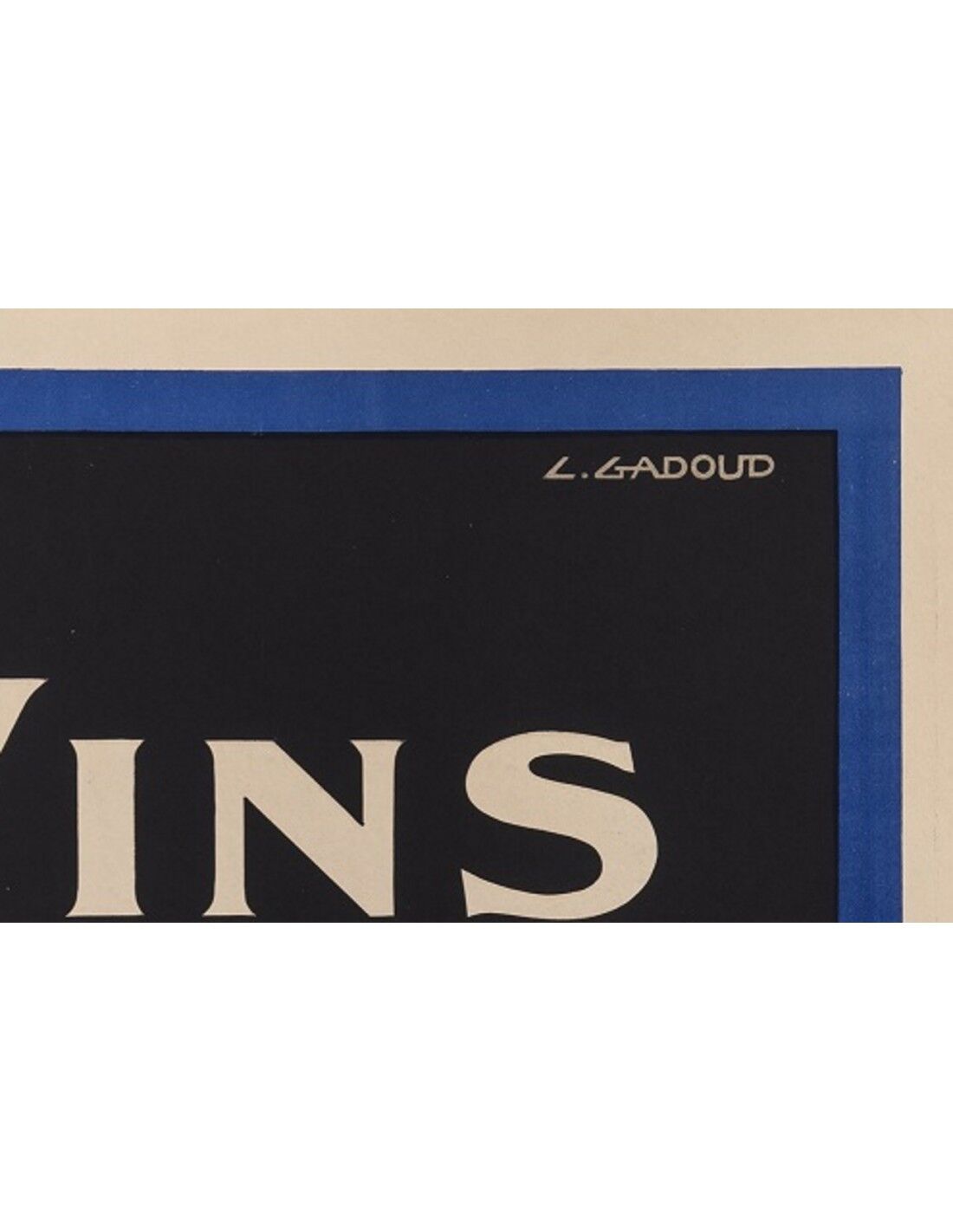 Gadoud poster: "Vins Camp Romain"
