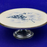 Ceramic and metal stand cake display 1930s