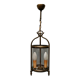 Patinated brass cage lantern, Louis XVI style, 70, France