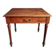 Antique oak writing table with drawer, French side table, console, solid oak desk, circa 1930–1950.