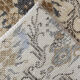 Dark gray & beige vintage rug, 206x102 cm