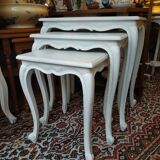 3 trundle tabs made of aged rechampi wood