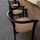 Suite de 4 fauteuils bois vintage années 80