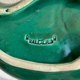 Spoon rest or pocket tray with tulip decor signed Vallauris