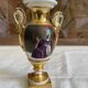 Napoleon III Hand-Painted Porcelain Vase of Paris Porcelain