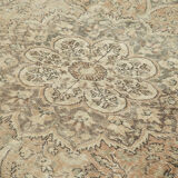 Handwoven one-of-a-kind anatolian beige carpet 195 cm x 300 cm