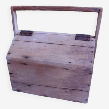 Old wooden toolbox