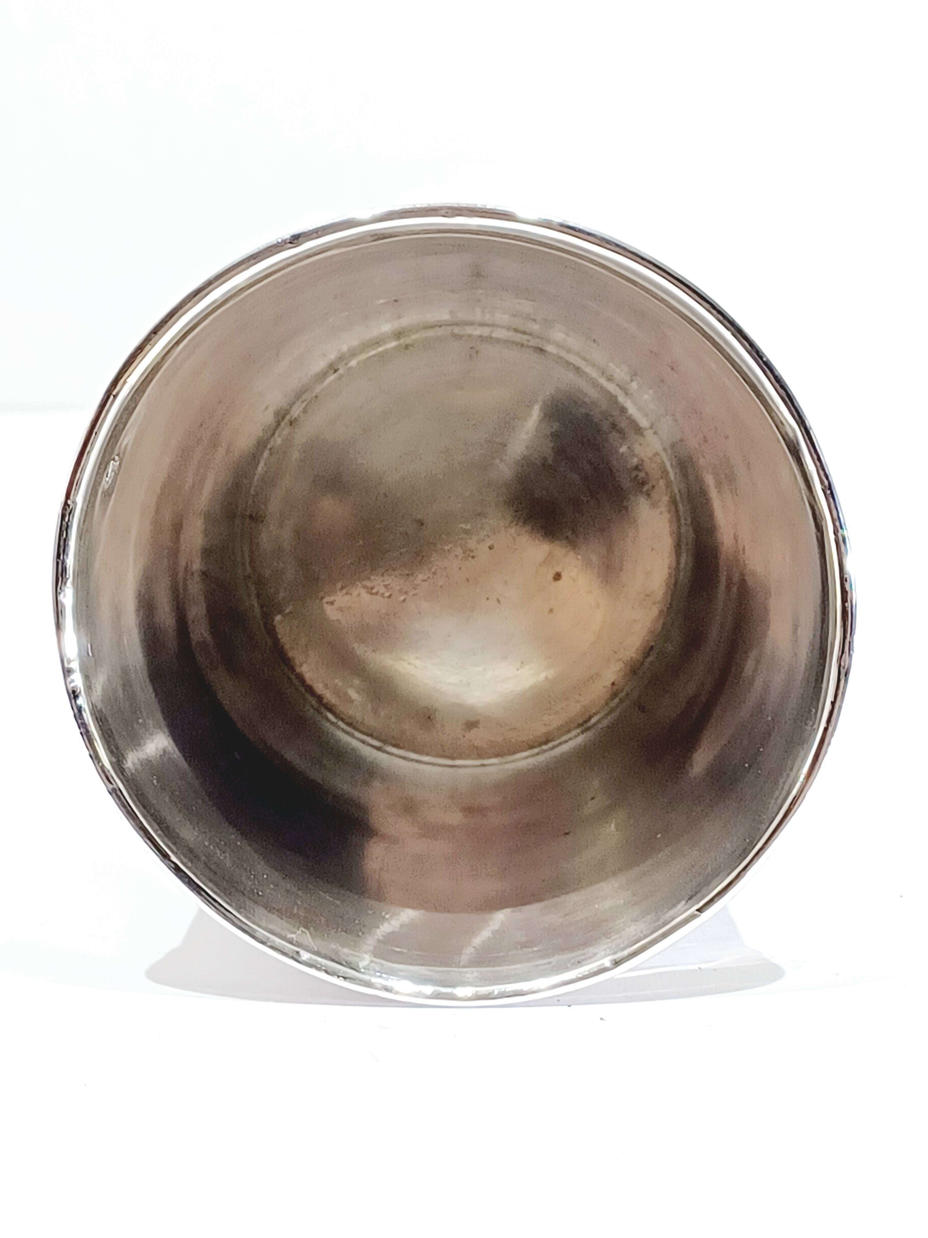 Solid silver boarding timpani