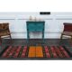 1970s Turkish Oushak Handmade Wool Cotton Red Runner Rug 65x229