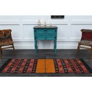 1970s Turkish Oushak Handmade Wool Cotton Red Runner Rug 65x229