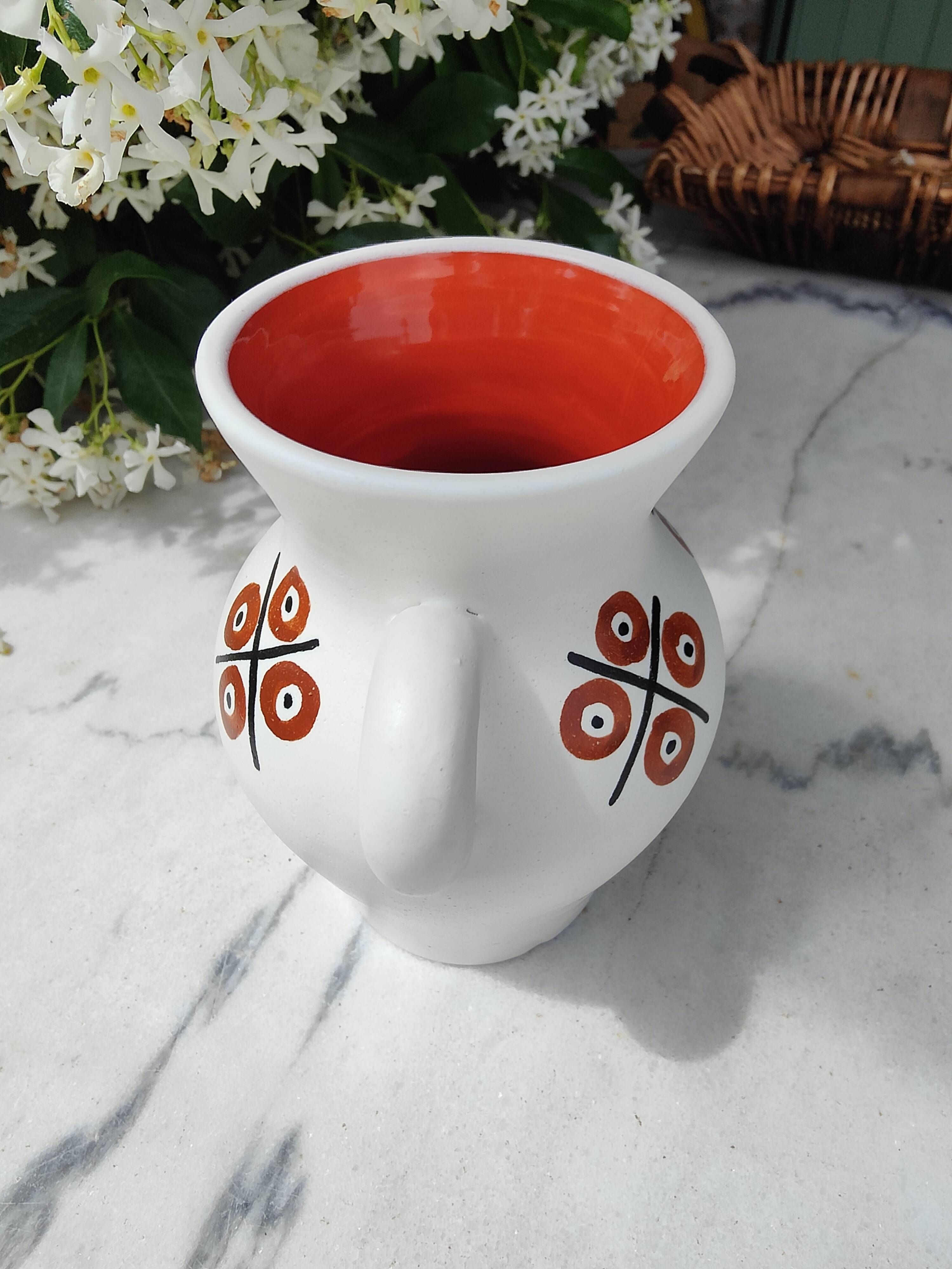 Unique piece, André Baud ceramic vase for Vallauris, 50s-60s