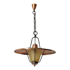 suspension en fer forgé - cuivre