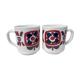 Set of 2 vintage Mobil mugs