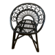 Rattan armchair peacock