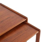 Arne Hovmand Olsen coffee table for Mogens Kold with 2 nesting tables.