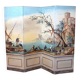 Early 20th Century French Tempera on Canvas Folding Screen with Seascape View