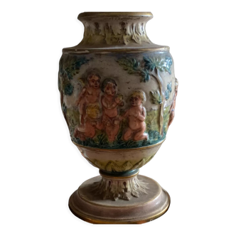 Vase ancien anges