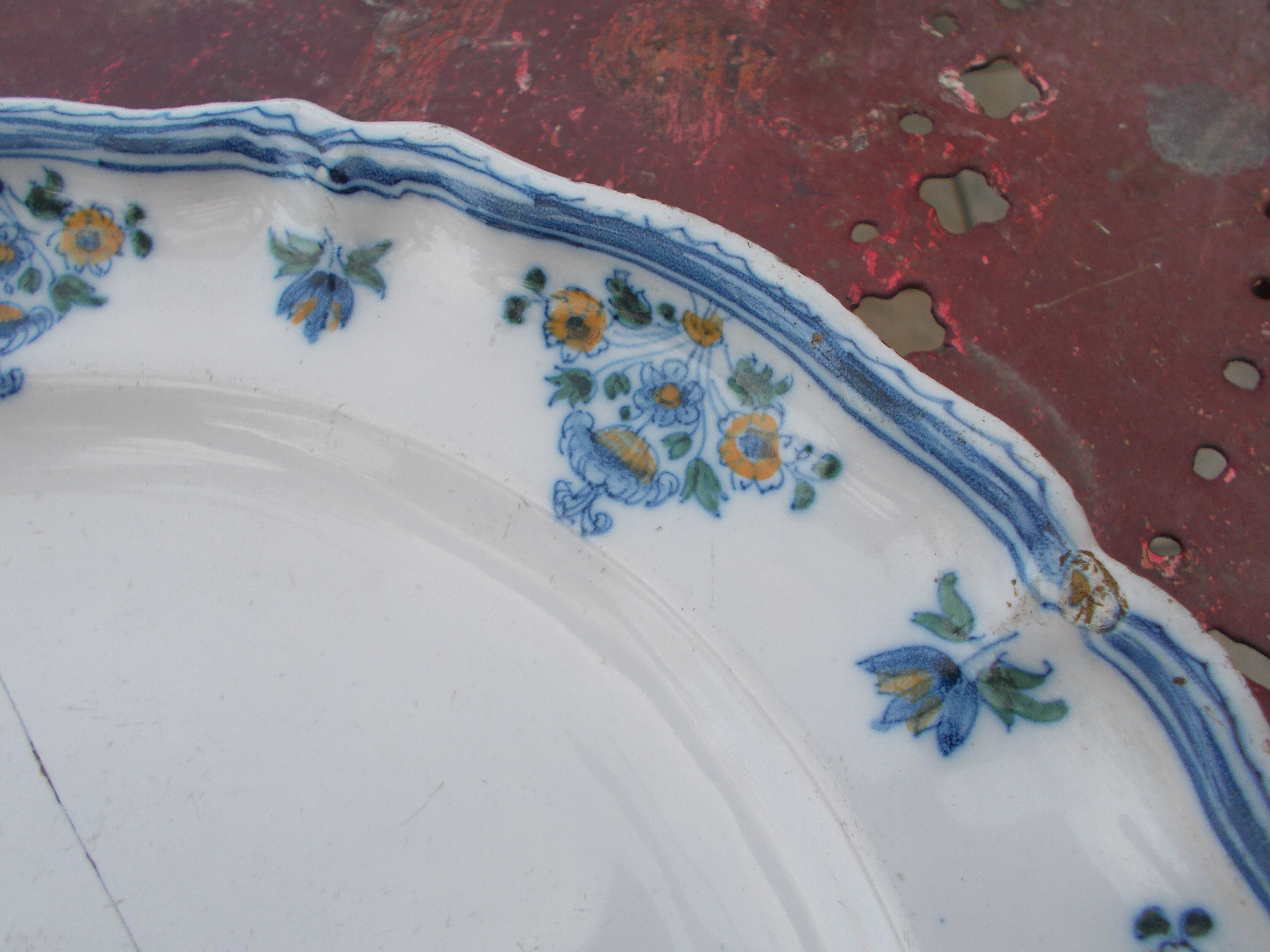 Assiette Faience de Moustiers