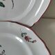 Pair of hand-painted antique plates – antique rose motif
