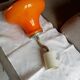VINTAGE SUSPENSION MONTE ET DESCENDS / ORANGE GLOBE / 70s/80s