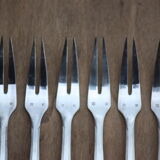 Set of 6 snail forks