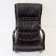 Asko Koivutaru black leather armchair by Esko Pajamies