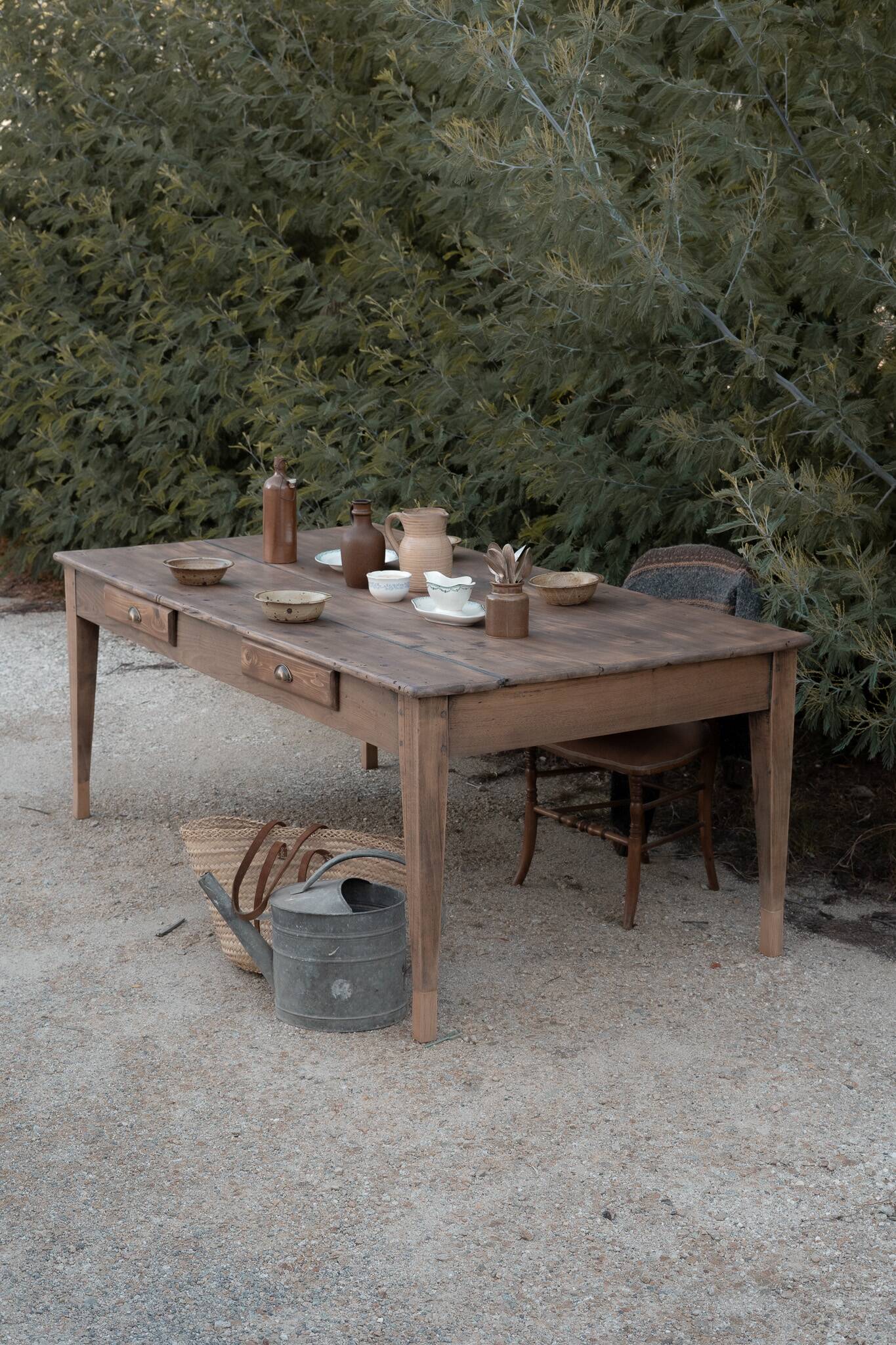 Renovated rustic farmhouse table