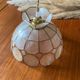 Suspension vintage en nacre et laiton