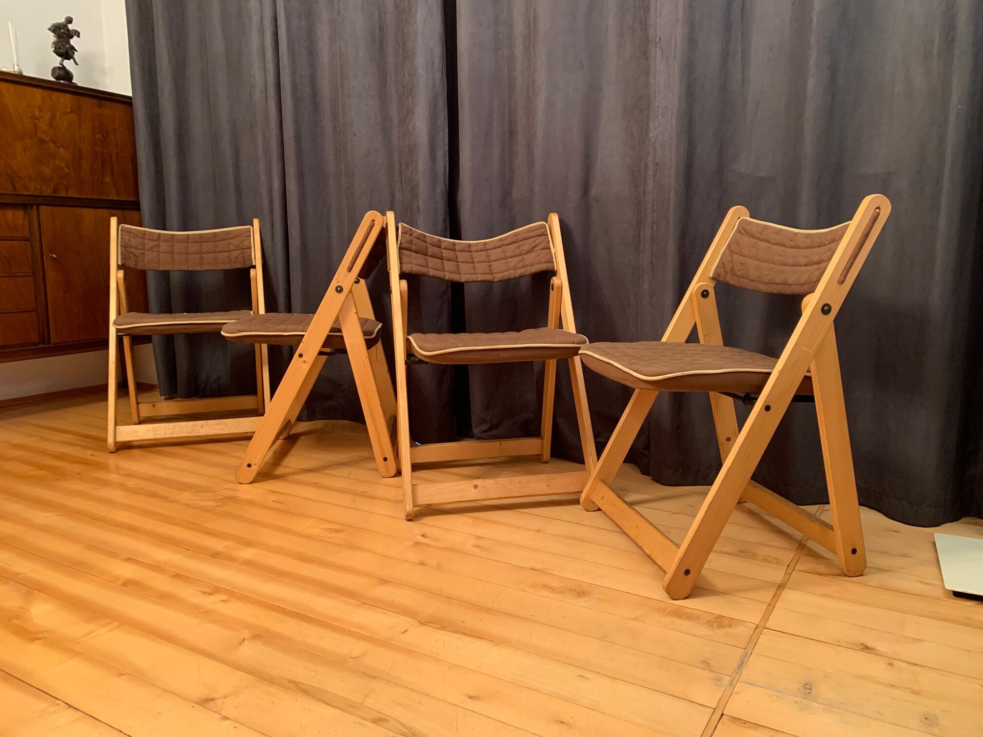 Ensemble de quatre chaises Kon Tiki par Gillis Lundgren, Ikea, Suède, années 1980