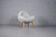 Fauteuil lounge en bouclette de Fritz Neth pour Correcta