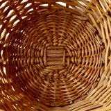 Large wicker basket - Woven wooden awning