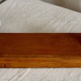 Wall-mounted coat rack with 2 hooks, vintage 1960s white lacquered metal.