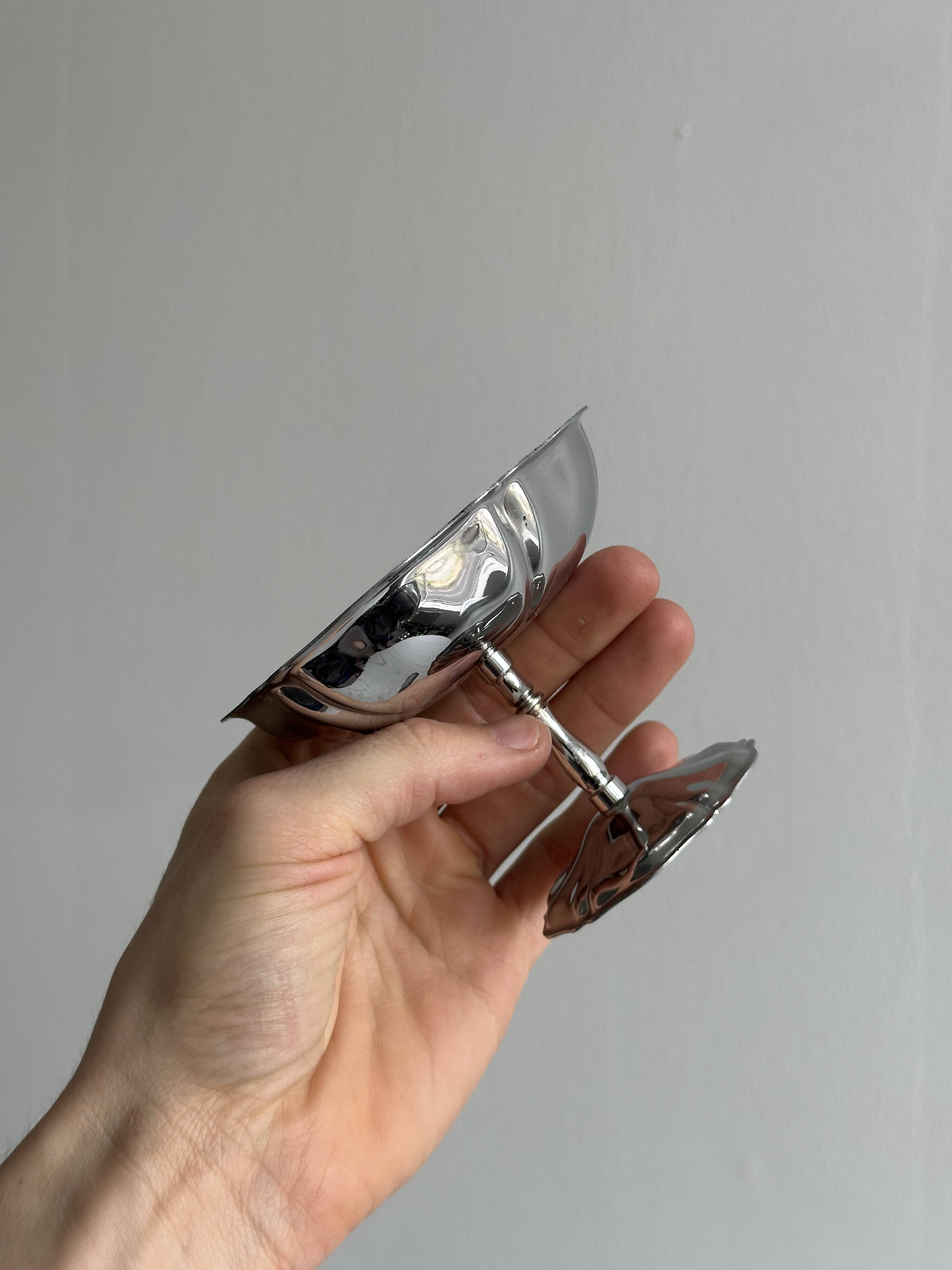 6 Letang Remy stainless steel footed bowls